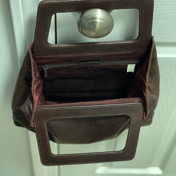 Vintage Tweeds Brown Leather Bag/Purse/Handbag/Tote - Picture 3 of 3